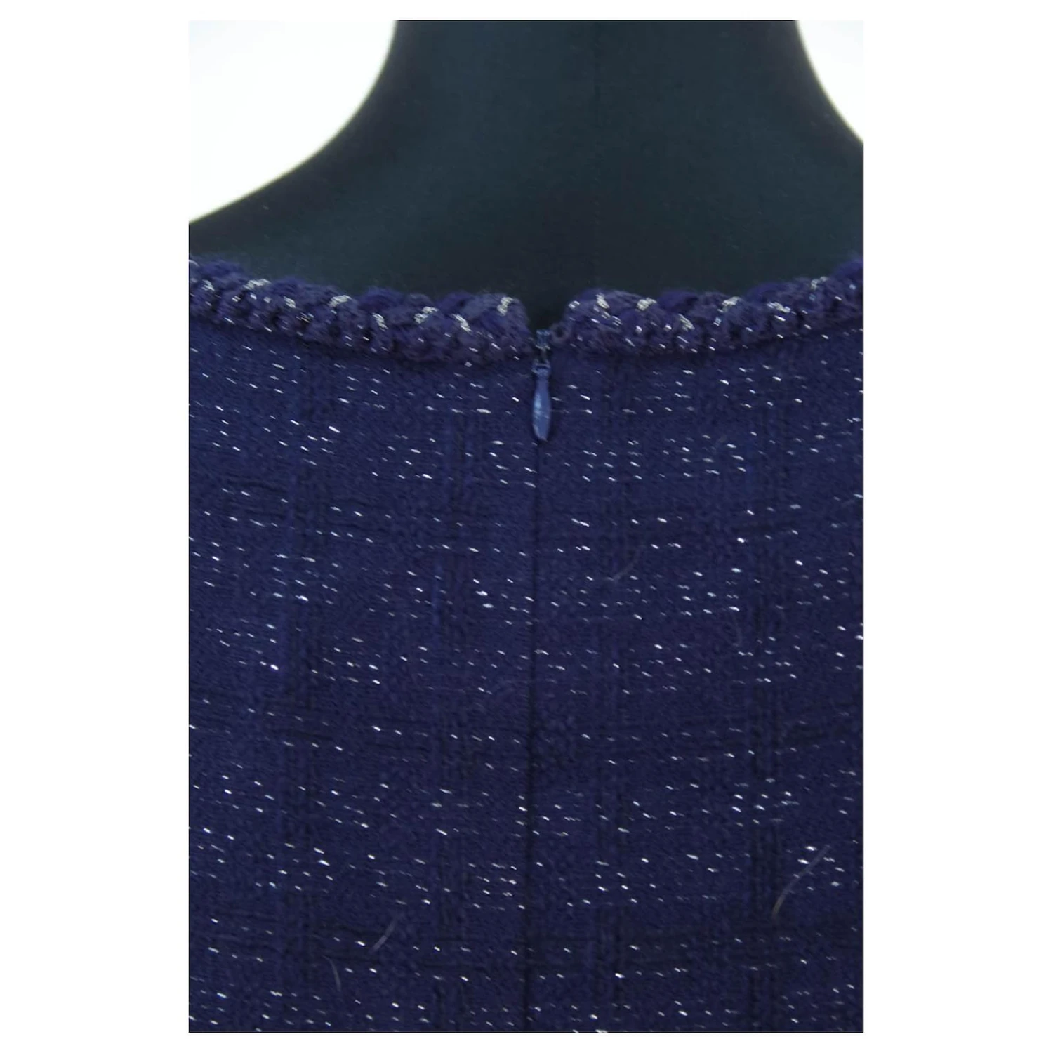 Chanel Kleid 38 Blau 4 Chanel Kleid 38 Blau – Bild 4