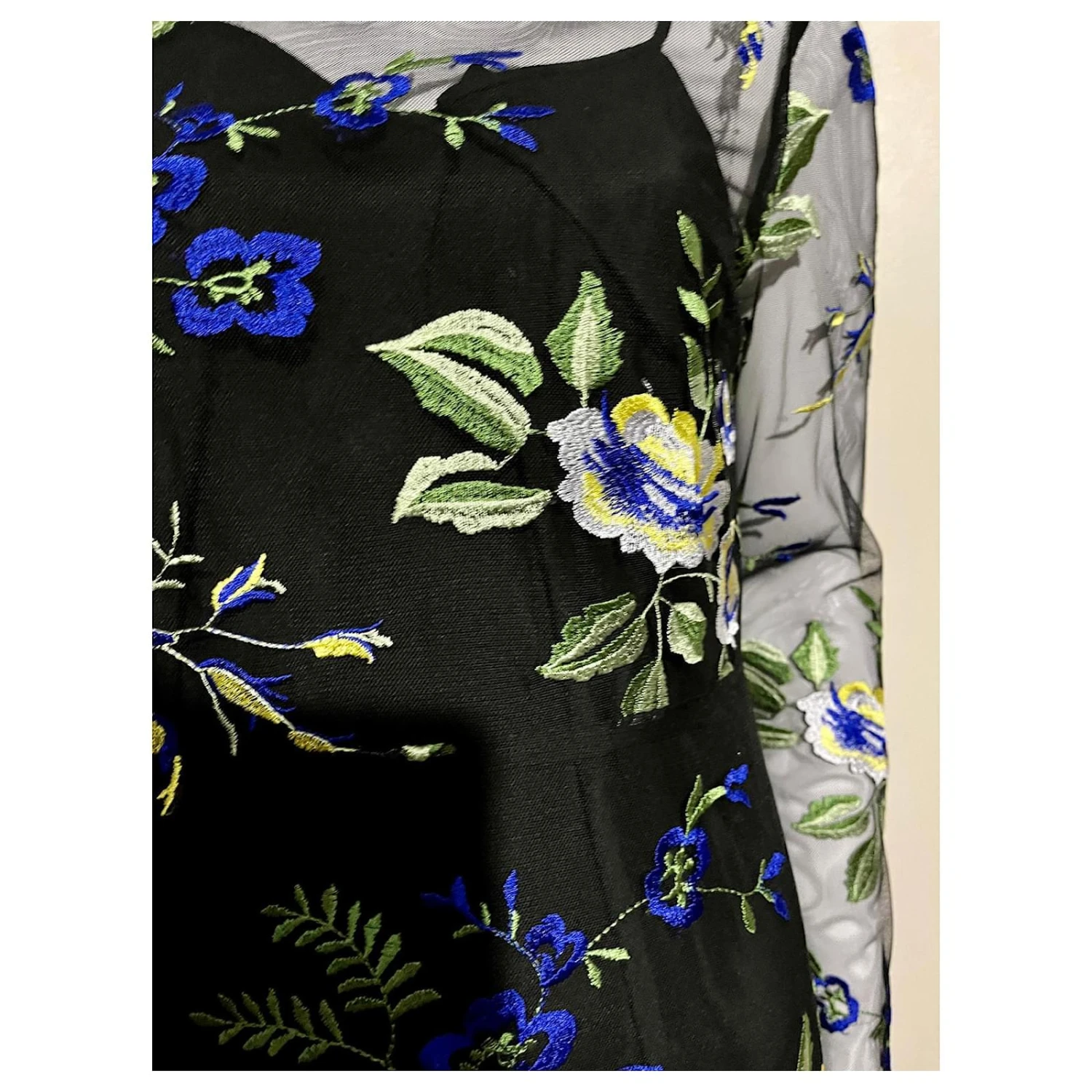 Diane Von Furstenberg Kleid Aus DvF-Spitze Mit Blumenmuster Schwarz Mehrfarben 5 Diane Von Furstenberg Kleid Aus DvF-Spitze Mit Blumenmuster Schwarz Mehrfarben – Bild 5