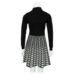 Karen Millen Stehkragen, Schwarz-weißes Kleid 7 Karen Millen Stehkragen, Schwarz-weißes Kleid -Deutschland Fem Leucht Verkaufs-Shop 681678 3