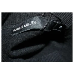 Karen Millen Stehkragen, Schwarz-weißes Kleid 9 Karen Millen Stehkragen, Schwarz-weißes Kleid -Deutschland Fem Leucht Verkaufs-Shop 681678 5