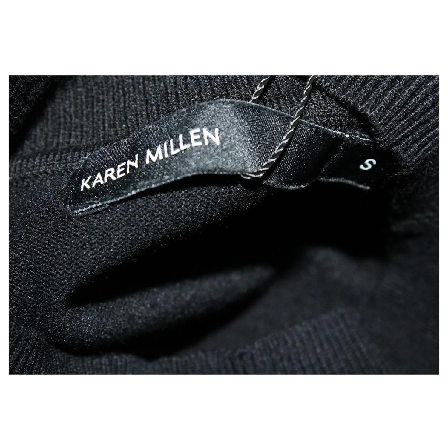 Karen Millen Stehkragen, Schwarz-weißes Kleid 5 Karen Millen Stehkragen, Schwarz-weißes Kleid – Bild 5