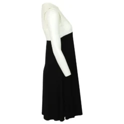 Joseph Ärmelloses Colorblock-Kleid Aus Schwarzem Crêpe -Deutschland Fem Leucht Verkaufs-Shop 686249 4