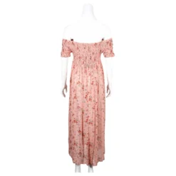 Philosophy Di Alberta Ferretti Rosafarbenes, Schulterfreies Kleid Mit Blumenmuster -Deutschland Fem Leucht Verkaufs-Shop 687031 3