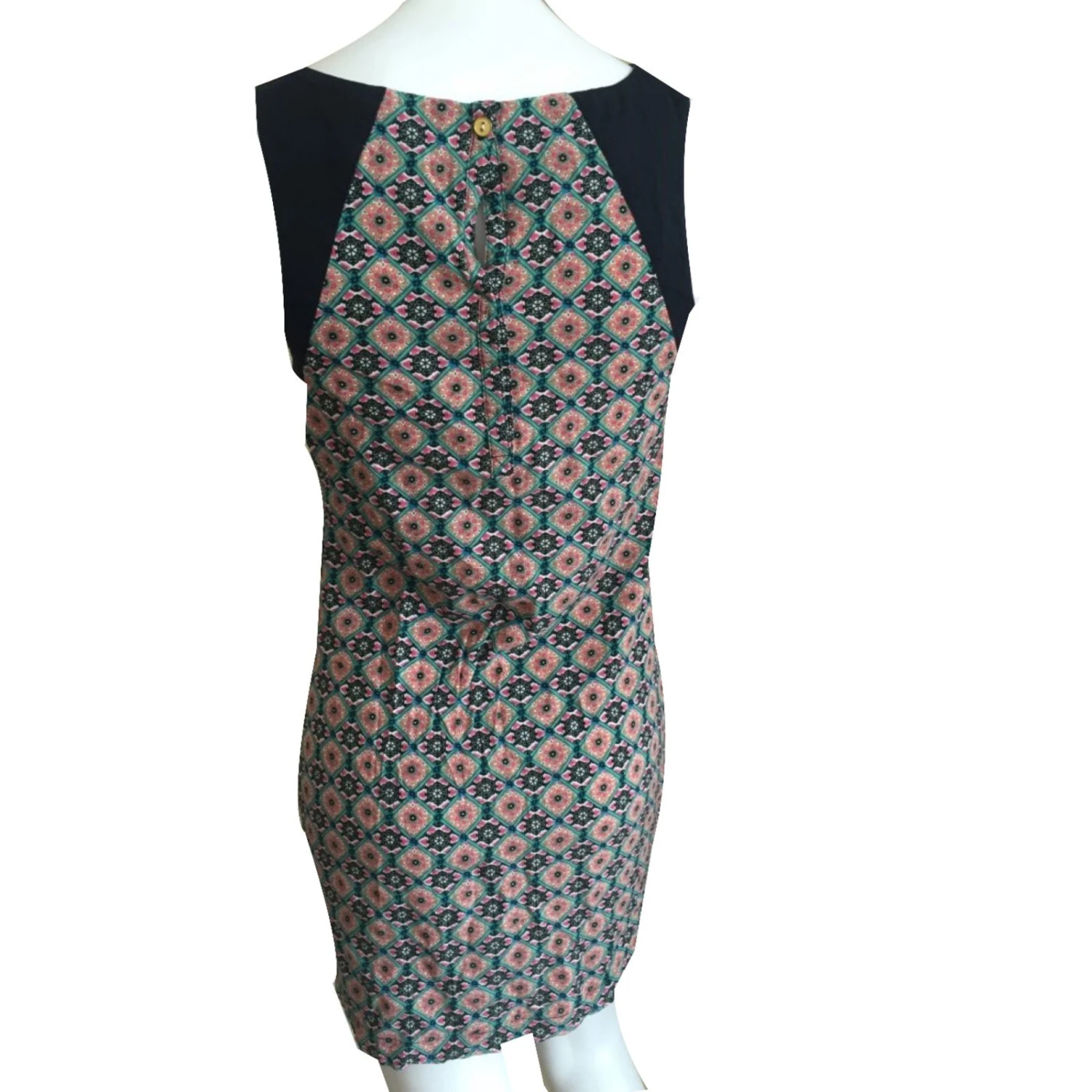 Autre Marque Lager-Kleid Schwarz Pink Grün 2 Autre Marque Lager-Kleid Schwarz Pink Grün – Bild 2