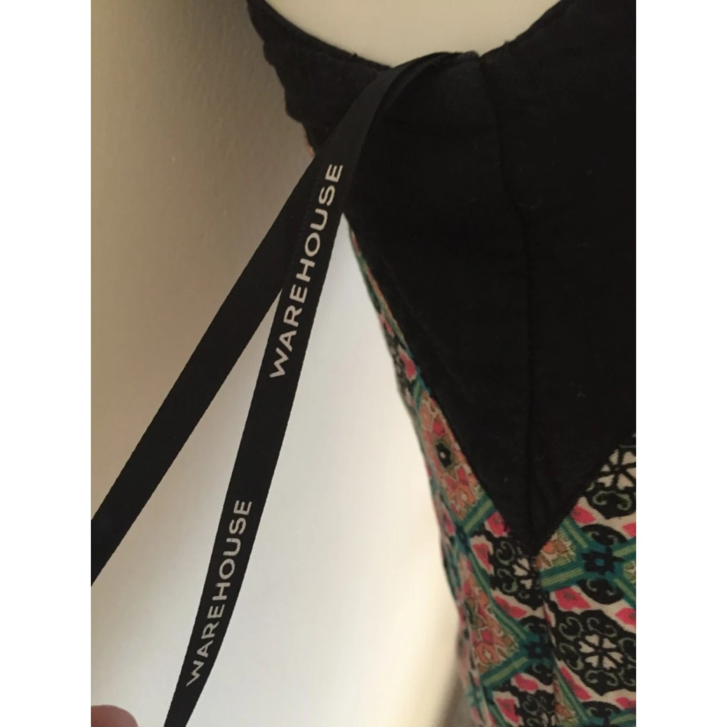 Autre Marque Lager-Kleid Schwarz Pink Grün 3 Autre Marque Lager-Kleid Schwarz Pink Grün – Bild 3