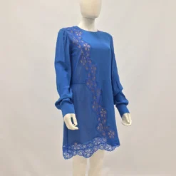 Stella Mc Cartney Kleid Blau -Deutschland Fem Leucht Verkaufs-Shop 69534 9