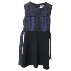 Sportmax By Max Mara Denim Casaque Kleid In Mehrfarbigem Acetat Mehrfarben -Deutschland Fem Leucht Verkaufs-Shop 696448 5