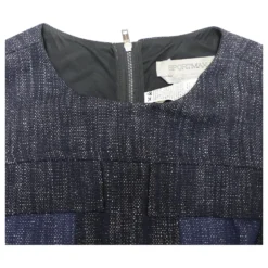 Sportmax By Max Mara Denim Casaque Kleid In Mehrfarbigem Acetat Mehrfarben -Deutschland Fem Leucht Verkaufs-Shop 696448 6