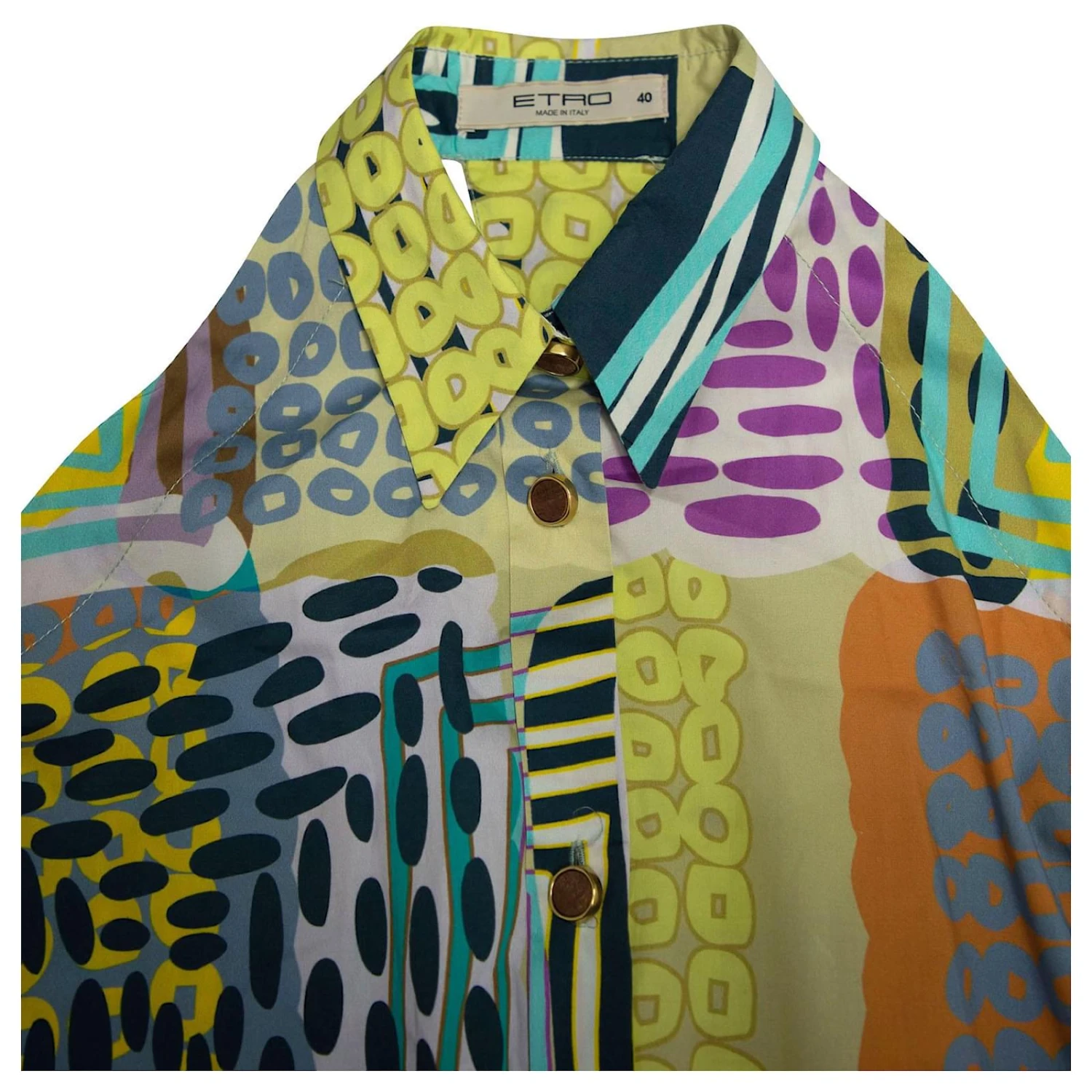 Etro Bedrucktes ärmelloses Kleid Aus Mehrfarbiger Baumwolle 4 Etro Bedrucktes ärmelloses Kleid Aus Mehrfarbiger Baumwolle – Bild 4