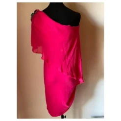 Kleid Aus Baumwolle Und Seide In Fuchsia Mit Ziersteinen Von Patrizia Pepe Fuschia -Deutschland Fem Leucht Verkaufs-Shop 710147 10