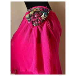 Kleid Aus Baumwolle Und Seide In Fuchsia Mit Ziersteinen Von Patrizia Pepe Fuschia -Deutschland Fem Leucht Verkaufs-Shop 710147 9