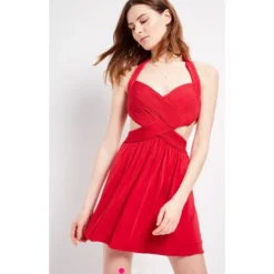 Bcbg Max Azria Kleid Rot -Deutschland Fem Leucht Verkaufs-Shop 72461 5