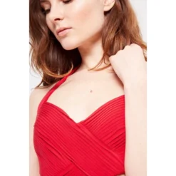 Bcbg Max Azria Kleid Rot -Deutschland Fem Leucht Verkaufs-Shop 72461 7