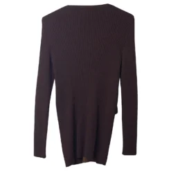 Chloé Chloe Cardigan-Kleid Aus Brauner Wolle -Deutschland Fem Leucht Verkaufs-Shop 730451 5