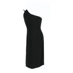 Midi-Kleid Von Alberta Ferretti Schwarz 7 Midi-Kleid Von Alberta Ferretti Schwarz -Deutschland Fem Leucht Verkaufs-Shop 738184 3