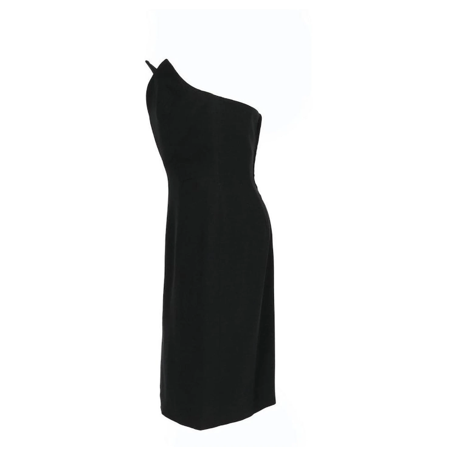Midi-Kleid Von Alberta Ferretti Schwarz 3 Midi-Kleid Von Alberta Ferretti Schwarz – Bild 3