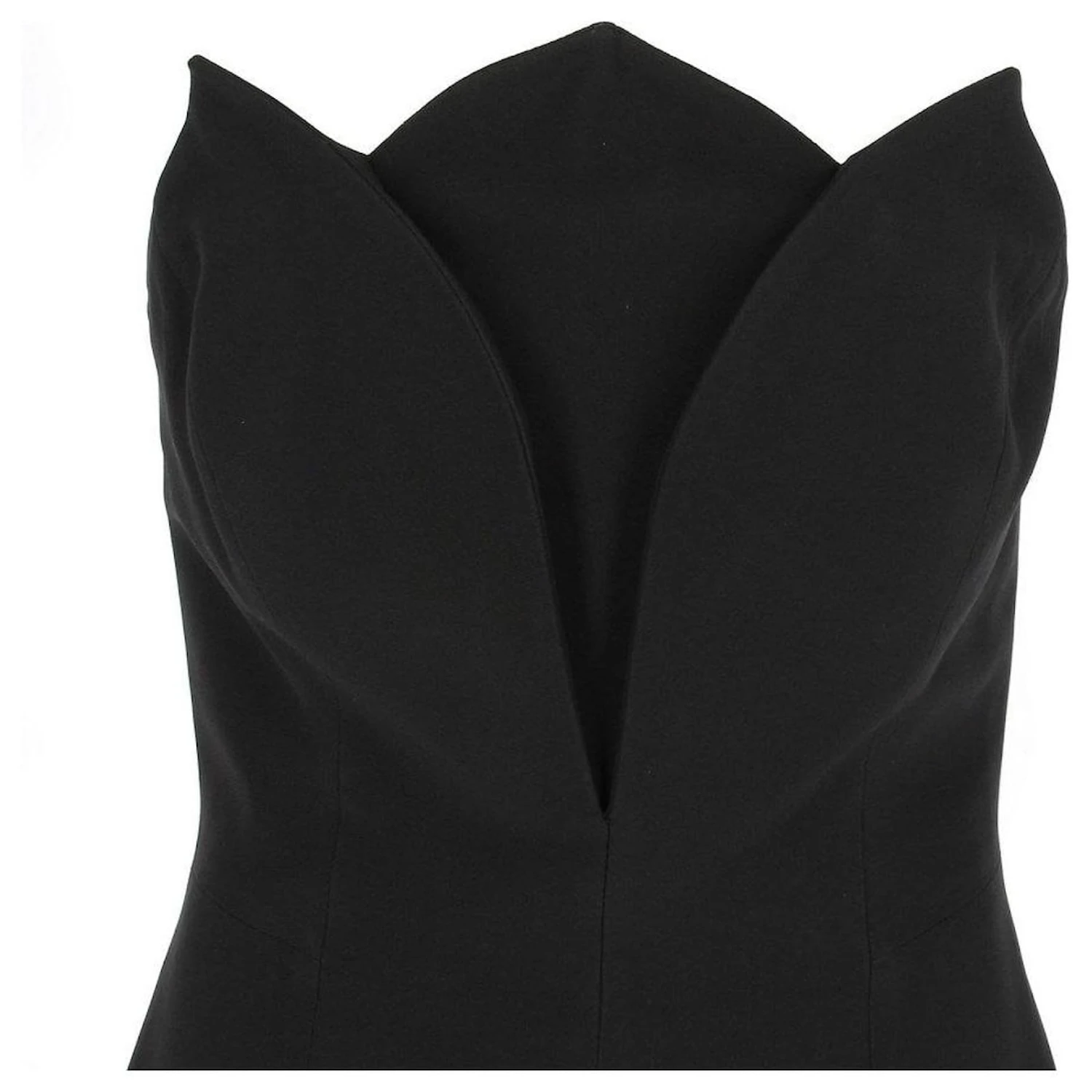 Midi-Kleid Von Alberta Ferretti Schwarz 4 Midi-Kleid Von Alberta Ferretti Schwarz – Bild 4