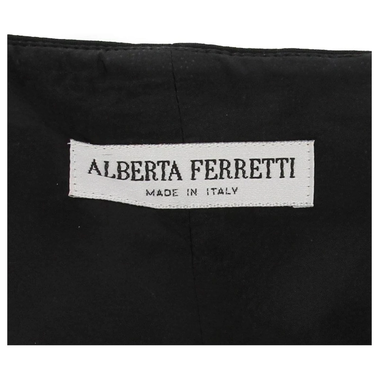 Midi-Kleid Von Alberta Ferretti Schwarz 5 Midi-Kleid Von Alberta Ferretti Schwarz – Bild 5