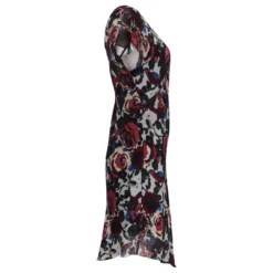 Anna Sui Asymmetrisches Kleid Mit Blumenmuster Aus Mehrfarbiger Seide Mehrfarben -Deutschland Fem Leucht Verkaufs-Shop 755714 3