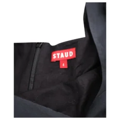 Staud Puff Sleeve Fit And Flare Kleid Aus Schwarzer Baumwolle 7 Staud Puff Sleeve Fit And Flare Kleid Aus Schwarzer Baumwolle -Deutschland Fem Leucht Verkaufs-Shop 755781 4