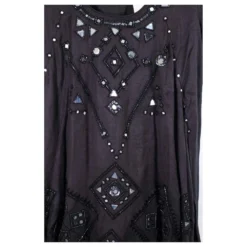 Antik Batik Kurzes Kleid 38 Grau -Deutschland Fem Leucht Verkaufs-Shop 762104 3