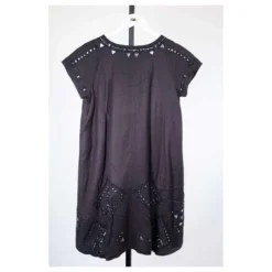 Antik Batik Kurzes Kleid 38 Grau -Deutschland Fem Leucht Verkaufs-Shop 762104 4