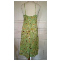 CHRISTIAN LACROIX KLEID KLEID CREPE PISTAZIO KRAWATTE ÜBERKREUZTER HALS ABEND T40/42 Hellgrün -Deutschland Fem Leucht Verkaufs-Shop 771561 3