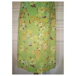 CHRISTIAN LACROIX KLEID KLEID CREPE PISTAZIO KRAWATTE ÜBERKREUZTER HALS ABEND T40/42 Hellgrün -Deutschland Fem Leucht Verkaufs-Shop 771561 6