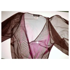 ANTIK BATIK ON KLEID KLEID VOILE MESH BUTTERFLIES TM OR 36/40 Schokolade -Deutschland Fem Leucht Verkaufs-Shop 772196 9