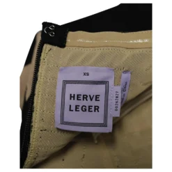 Herve Leger Zahra Trägerloses Kleid In Schwarzem Viskose Mehrfarben -Deutschland Fem Leucht Verkaufs-Shop 776913 4