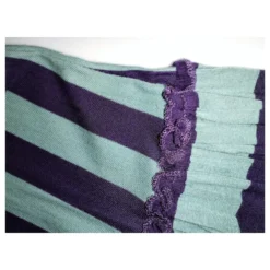 Jean Paul Gaultier GAULTIER KLEID KLEID COUTURE BAYADERE WECHSELNDER AUSSCHNITT RÜCKENKREUZUNG T 38 Pflaume -Deutschland Fem Leucht Verkaufs-Shop 780190 6