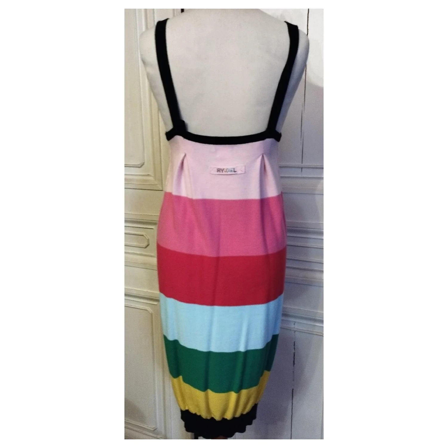 SONIA RYKIEL KLEID AUS PIMAWOLLE MIT DIAMS BIENENBROSCHE S 16 JAHRE ODER S 36/40 Mehrfarben 3 SONIA RYKIEL KLEID AUS PIMAWOLLE MIT DIAMS BIENENBROSCHE S 16 JAHRE ODER S 36/40 Mehrfarben – Bild 3