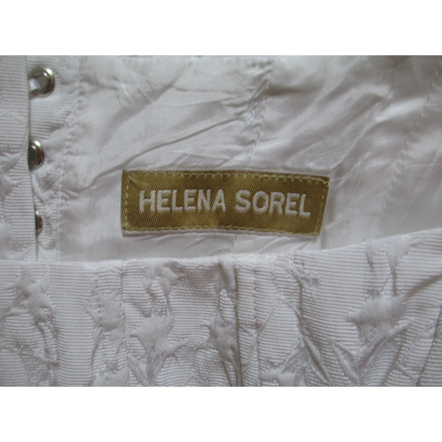 Autre Marque HELENA SOREL Kleid Weiß 5 Autre Marque HELENA SOREL Kleid Weiß – Bild 5