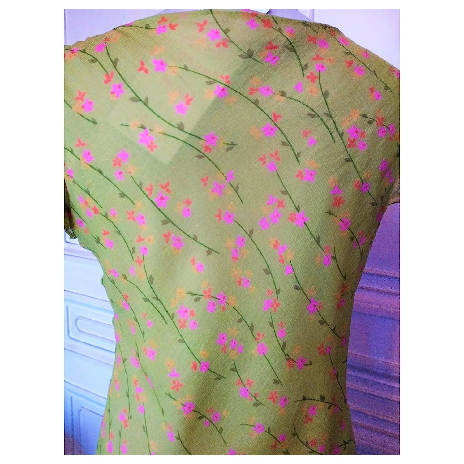 VANESSA BRUNO KLEID KLEID COCKTAIL SEIDE APFEL ABEND T 36/40 Hellgrün 7 VANESSA BRUNO KLEID KLEID COCKTAIL SEIDE APFEL ABEND T 36/40 Hellgrün – Bild 7