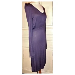 CALVIN KLEIN KLEID BAUMWOLLE SEIDE PFLAUME SIGNIERTE PAMPILLEN SPITZEN KLEID TM ODER 38/40 Lila -Deutschland Fem Leucht Verkaufs-Shop 792531 3