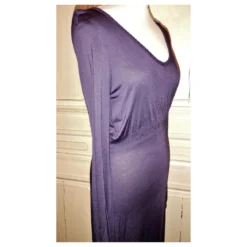 CALVIN KLEIN KLEID BAUMWOLLE SEIDE PFLAUME SIGNIERTE PAMPILLEN SPITZEN KLEID TM ODER 38/40 Lila -Deutschland Fem Leucht Verkaufs-Shop 792531 7