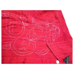 ANTIK BATIK KLEID FOLK KLEID BAYADERE BESTICKTES HEMD TS ODER T36/38 Rot -Deutschland Fem Leucht Verkaufs-Shop 801778 10