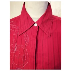 ANTIK BATIK KLEID FOLK KLEID BAYADERE BESTICKTES HEMD TS ODER T36/38 Rot -Deutschland Fem Leucht Verkaufs-Shop 801778 9