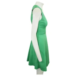 Karen Millen Grünes Kleid Mit V-Ausschnitt -Deutschland Fem Leucht Verkaufs-Shop 805182 4