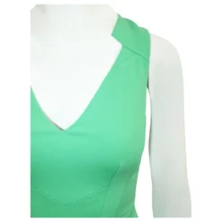 Karen Millen Grünes Kleid Mit V-Ausschnitt -Deutschland Fem Leucht Verkaufs-Shop 805182 5