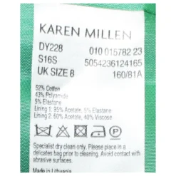 Karen Millen Grünes Kleid Mit V-Ausschnitt -Deutschland Fem Leucht Verkaufs-Shop 805182 6