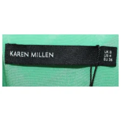 Karen Millen Grünes Kleid Mit V-Ausschnitt -Deutschland Fem Leucht Verkaufs-Shop 805182 7