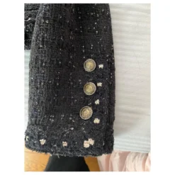 Chanel Zierliches Kleid Noire Schwarz -Deutschland Fem Leucht Verkaufs-Shop 805335 7