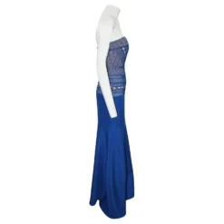 Autre Marque Trägerloses Blaues Besticktes Kleid 9 Autre Marque Trägerloses Blaues Besticktes Kleid -Deutschland Fem Leucht Verkaufs-Shop 806534 4