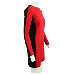 Michael Kors Schwarzes Und Rotes Kleid -Deutschland Fem Leucht Verkaufs-Shop 807274 4