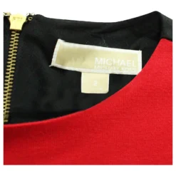 Michael Kors Schwarzes Und Rotes Kleid -Deutschland Fem Leucht Verkaufs-Shop 807274 6