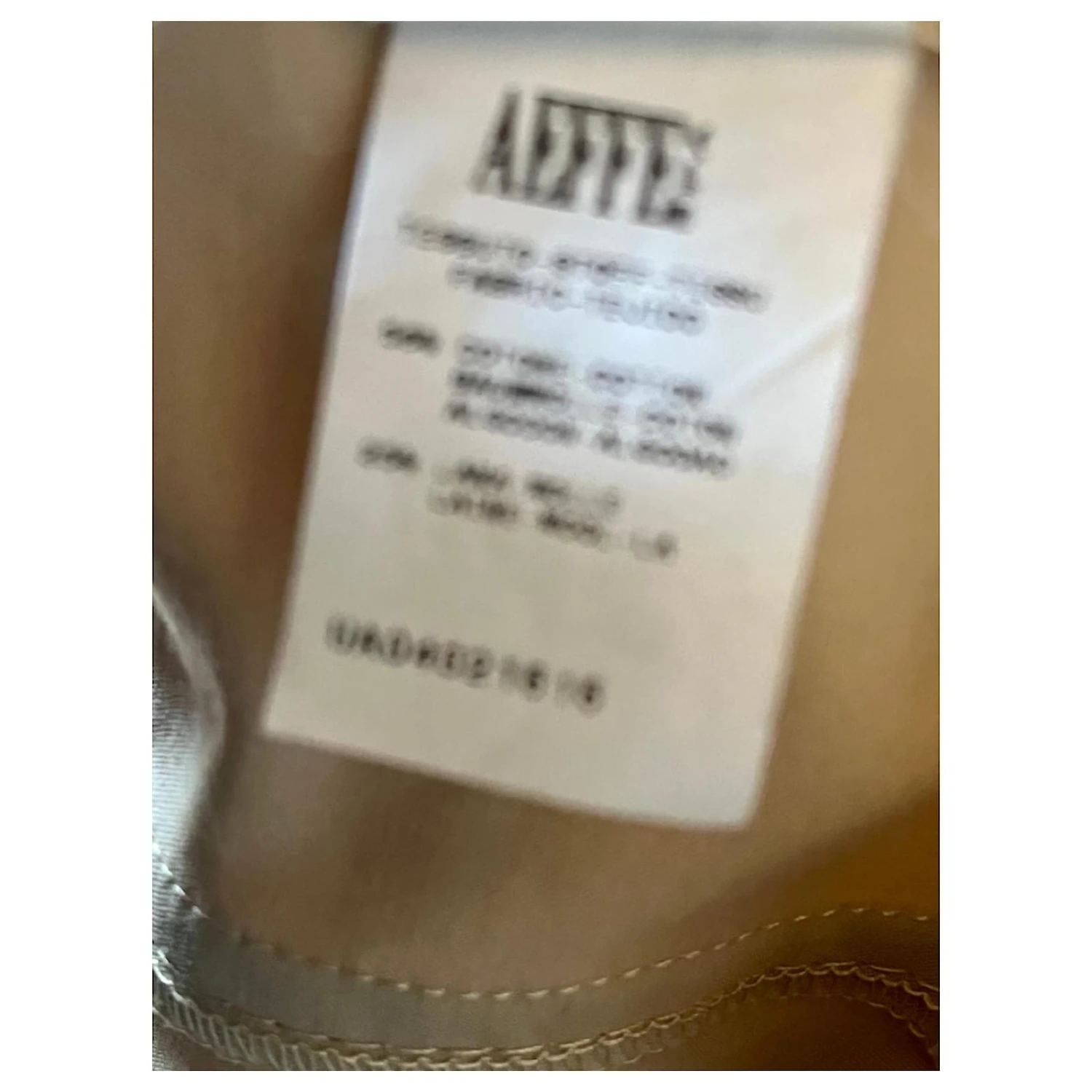 Alberta Ferretti Kleid Aus Wollmischung Mit Metallic-Schimmer Beige Golden 6 Alberta Ferretti Kleid Aus Wollmischung Mit Metallic-Schimmer Beige Golden – Bild 6