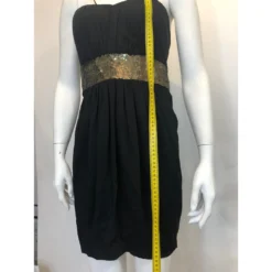 Robert Rodriguez Trägerloses Kleid Schwarz -Deutschland Fem Leucht Verkaufs-Shop 85596 8