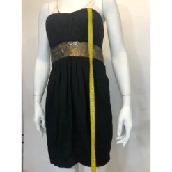 Robert Rodriguez Trägerloses Kleid Schwarz -Deutschland Fem Leucht Verkaufs-Shop 85596 9