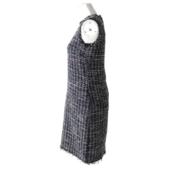 *Ärmelloses Kleid Aus Dolce & Gabbana Tweed Schwarz Pink Weiß 9 *Ärmelloses Kleid Aus Dolce & Gabbana Tweed Schwarz Pink Weiß -Deutschland Fem Leucht Verkaufs-Shop 862514 5